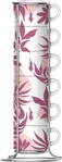 Bialetti 29596, Bialetti Romantisch (90 ml, 6x) (29596) Weiss/Pink/Rosa