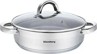Klausberg B07772GD64, Klausberg Flat pot 26cm KB-7173 (Kochtopf, Edelstahl)
