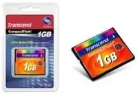 Transcend TS1GCF133, Transcend Compact Flash Card (1 GB, CF) (TS1GCF133) Schwarz