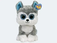 Ty TY36902, Ty Slush Hund (24 cm) (TY36902) Weiss/Grau/Blau