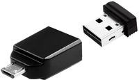 Verbatim 49822, Verbatim Nano inkl. OTG Adaptor (32 GB, USB-A) (49822) Schwarz