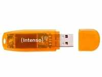 Intenso Rainbow Line (64 GB, USB A, USB 2.0), USB Stick, Orange