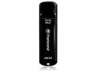 Transcend 64GB JETFLASH 750, USB 3.0 (64 GB, USB A, USB 3.1) (10144096) Schwarz