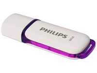 Philips FM64FD70B/00, Philips Snow Edition (64 GB, USB A, USB 2.0) Violett/Weiss