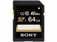 Sony SF64U, Sony 64GB SD Karte, UHS-I (SDXC, 64 GB, U1, UHS-I) Schwarz