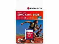 AGFAPHOTO SDXC Karte 64GB High Speed Class 10 UHS I U1 V30 (SDXC, 64 GB, U1,...