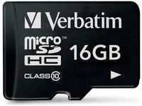 Verbatim 44010, Verbatim Premium (microSDHC, 16 GB, U1) Schwarz