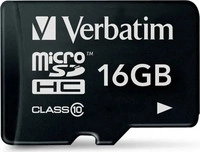 Verbatim 44010, Verbatim Premium (16 GB, microSDHC, U1, UHS-I) (44010) Schwarz