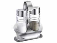 Westmark Salz & Pfeffer Menage 'Wien', Pfeffermühle + Salzmühle, Silber,