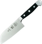 G&uuml;de 1746/14, G&uuml;de Santoku Messer, Serie Alpha, Doppelkropf, Griff POM schwarz (14