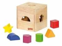 Goki Hölzerne Sorting-Cube mit Blöcken