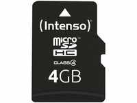 Intenso 3403450, Intenso Flash (microSDHC, 4 GB) Schwarz