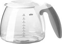 Braun 0X63104705, Braun Glaskanne zu KF510/KF520 (0X63104705) Weiss