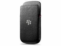 BlackBerry Leather Pocket (Blackberry Q5), Smartphone Hülle, Schwarz