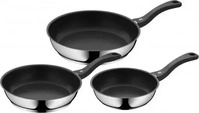 WMF 0733706299, WMF Devil Pfannen-Set 3teilig (Pfannenset + Topfset, Edelstahl, 28 x