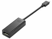 HP N9K78AA#AC3, HP USB-C zu (DP, 18 cm) Schwarz