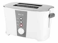 ECG ST 818 Toaster 2 Scheibe(n) , Edelstahl, Toaster, Grau, Silber
