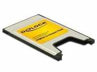 Delock 91051 PCMCIA Compact Flash Karten (PCMCIA), Speicherkartenlesegerät, Schwarz