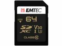 Emtec ECMSD64GXC10SP, Emtec SDHC UHS1 U3 Speedin (SDXC, 64 GB, U3, UHS-I) Schwarz