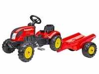 Falk Toys Traktor Garden Master Rot Mit Anhanger 2/6