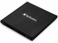 Verbatim 43890, Verbatim Slimline (Blu-ray Brenner, Blu-ray Laufwerk) Schwarz