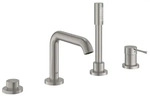 Grohe 19578DC1, Grohe 4L-EH-Wannenkombi ESSENCE supersteel (19578DC1) Silber