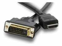 Savio CL-139 Videokabel-Adapter DVI-A HDMI Typ A (Standard) (1.80 m, HDMI) (20584219)