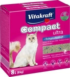 Vitakraft 2416079, Vitakraft Katzenstreu Compact Ultra Plus 8kg (Klumpend, 8 kg)