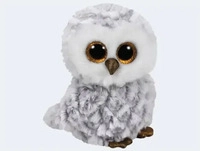 Ty 37201, Ty Owlette Eule (15 cm) (37201) Weiss/Grau
