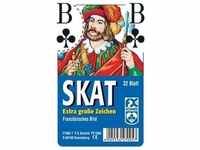 Ravensburger Klassisches Skatspiel, Französisches Bild mit großen Eckzeichen, 32