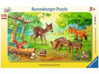 Ravensburger 00.006.376, Ravensburger Tierkinder des Waldes (15 Teile)