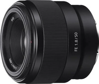 Sony SEL50F18F.SYX, Sony FE 50mm f/1.8 (Sony E, Vollformat) (SEL50F18F.SYX) Schwarz