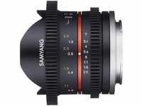 Samyang 21916, Samyang 8mm T3.1 Cine Canon M (Canon EF-M, APS-C / DX) Schwarz