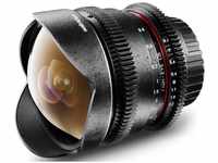 Walimex pro Pro Objektiv 8mm, f/3.5 II VDSLR Fisheye, Nikon (Nikon F, Micro Four