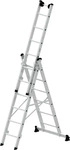 Munk 228733, Munk Sprossen-Mehrzweckleiter 3-teilig mit nivello-Traverse und