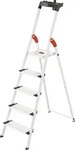 Hailo 8040-507, Hailo L80 ComfortLine, Alu-Sicherheits-Stehleiter, 5 Stufen