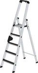 Munk 041625, Munk Stufen-Stehleiter einseitig begehbar mit clip-step R13 5 Stufen