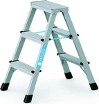 Zarges 41263, Zarges Profi-Stufenleiter (Stehleiter, 82 cm) (41263) Silber