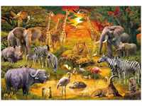 Schmidt Spiele 56195, Schmidt Spiele Tiere in Afrika (150 Teile)