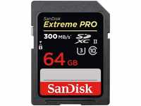 SanDisk SDSDXPK-064G-GN4IN, SanDisk Extreme Pro SDXC UHS-II (SDXC, 64 GB, U3,...