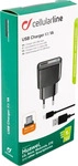 Cellularline ACHUSBKITMICROUSB2, Cellularline Micro USB (5 W, 1 Port)