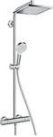 hansgrohe 27281000, hansgrohe Crometta E Duschsystem Chrom (27281000) Silber