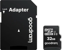 Goodram M1AA-0320R11, Goodram Carte M&eacute;moire 32 Go (Avec Adaptateur carte SD) (32 GB,