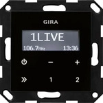 Gira 228405, Gira UP Radio RDS o.Lautsprecher 228405 System 55 Schwarzglasoptik