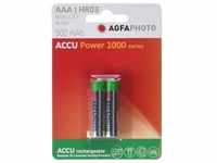 AGFAPHOTO ACCU HR03 900 (2 Stk., AAA, 1000 mAh), Batterien + Akkus
