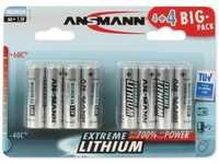 Ansmann 1512-0012, Ansmann 4+4 Extreme Lithium AA Mignon LR 6 Big Pack (8 Stk., AA,