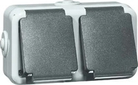 Peha Elektro 00306211, Peha Elektro Peha Steckdose (00306211) Grau/Schwarz