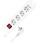 REV 0014412113, REV 0014412113 Steckdosenleiste mit Schalter 4fach Weiss