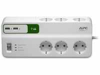 APC PM6U-GR, APC Essential SurgeArrest 6 outlets with 5V, 2.4A 2 port USB charger,
