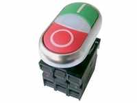 Eaton Doppeldrucktaster, Taster + Schalter, Grün, Rot